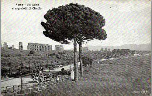 54856 - Italien - Rom , Via Appla e acquedotti di Claudio - nicht gelaufen