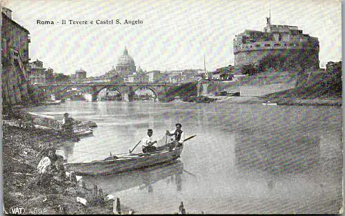 54867 - Italien - Rom , Il Tevere e Castel S. Angelo - nicht gelaufen