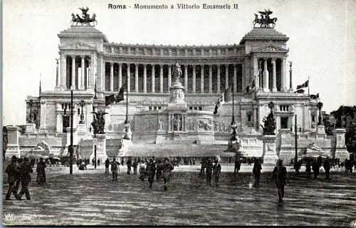 54887 - Italien - Rom , Monumento a Vittorio Emanuelle II - nicht gelaufen