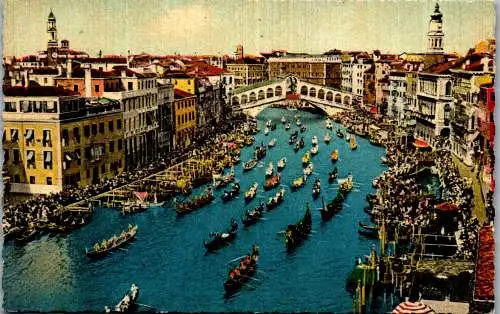 54901 - Italien - Venezia , Ponte di Rialto - gelaufen 1966