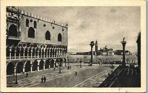 54902 - Italien - Venezia , Piazetta e Isola S. Giorgio , Zensur freigegeben - gelaufen 1950