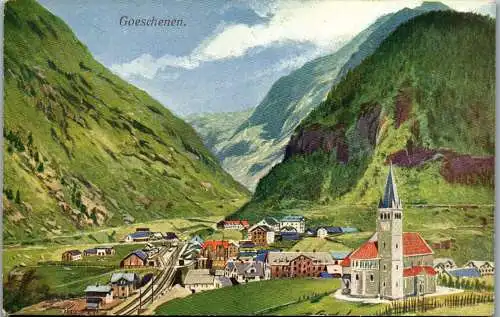 54924 - Schweiz - Goeschenen , Göschenen , St. Gotthardbahn , St. Gotthard - nicht gelaufen