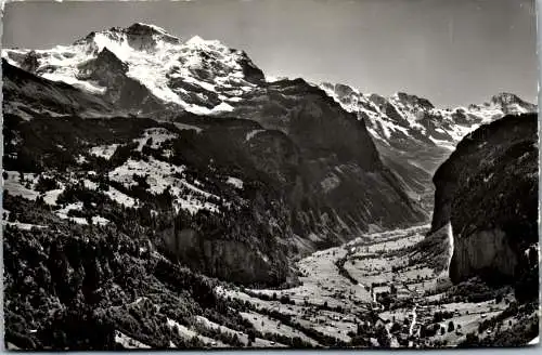 54937 - Schweiz - Lauterbrunnen , Jungfrau , Grosshorn , Breithorn - gelaufen 1964