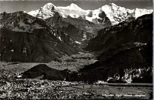 54950 - Schweiz - Interlaken , Eiger , Mönch und Jungfrau - gelaufen 1967