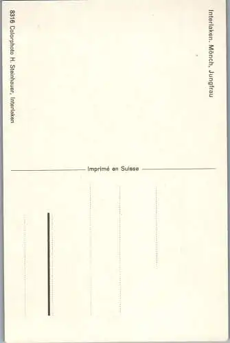 54958 - Schweiz - Interlaken , Mönch und Jungfrau - nicht gelaufen