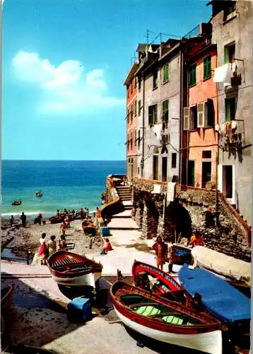 54982 - Italien - Riomaggiore , Scorcio , View - gelaufen 1970