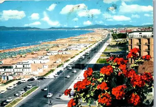 54986 - Italien - Rimini , Spiaggia - gelaufen 1968