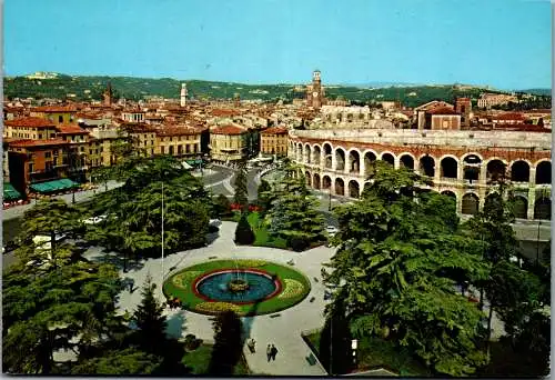 55002 - Italien - Verona , Piazza Bra - gelaufen 1981