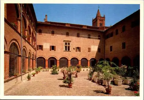 55030 - Italien - Siena , Abbazia di Monte Oliveto Maggiore , Interno del Chiostro grande - nicht gelaufen