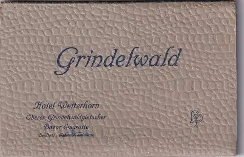 55032 - Schweiz - Grindelwald , Hotel Wetterhorn , Grindelwaldgletscher , Bazar Eisgrotte , 9 Karten  - 1955