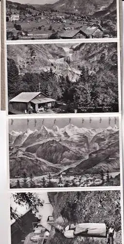 55032 - Schweiz - Grindelwald , Hotel Wetterhorn , Grindelwaldgletscher , Bazar Eisgrotte , 9 Karten  - 1955