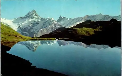 55033 - Schweiz - Grindelwald , Bachalpsee mit Schreckhorn und Finsteraarhorn - gelaufen 1963