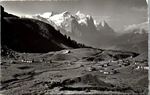 55041 - Schweiz - Hasliberg , Mägisalp mit Wetterhorngruppe u. Eiger - gelaufen 1962