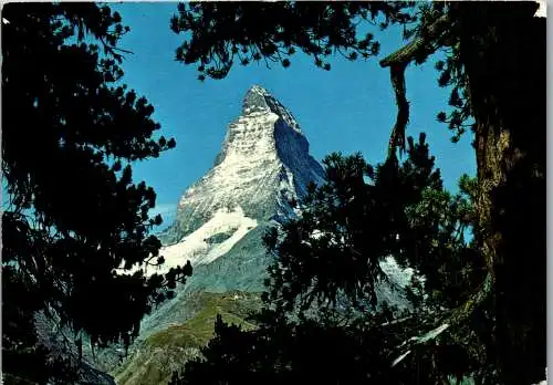 55059 - Schweiz - Zermatt , Matterhorn - gelaufen 1972