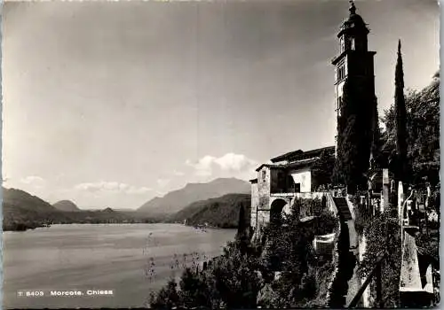 55063 - Schweiz - Morcote , Chiesa - gelaufen 1949