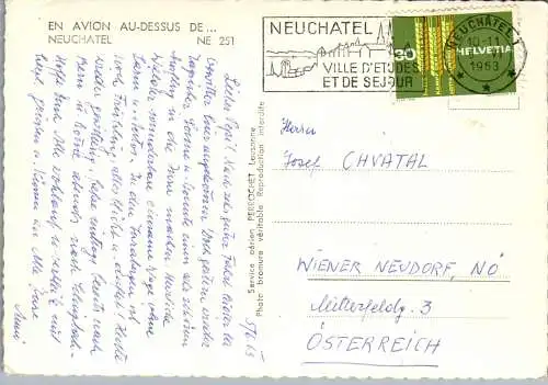 55068 - Schweiz - Neuchatel , Panorama - gelaufen 1963