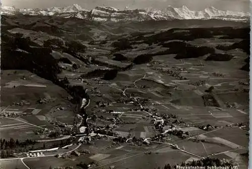 55083 - Schweiz - Schüpbach , im Emmental , Signau , Panorama - gelaufen 1957