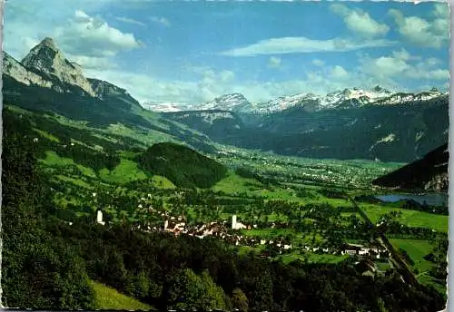 55089 - Schweiz - Steinen , und Schwyz mit Alpen - gelaufen 1965