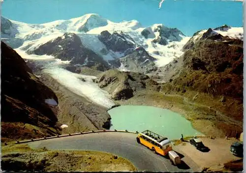 55090 - Schweiz - Sustenpass , Gwächtenhorn , Steingletscher , Gletscher - gelaufen 1968