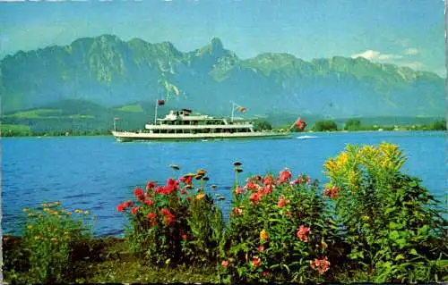 55100 - Schweiz - Thunersee , Stockhornkette , Schiff MS Stadt Bern - gelaufen 1964