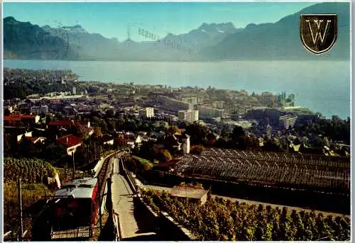 55105 - Schweiz - Vevey , Le Funiculaire du Mont Pelerin - gelaufen 1980