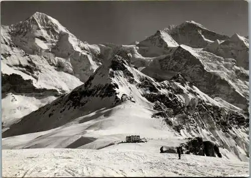 55108 - Schweiz - Wengen , Männlichen mit Tschuggen Mönch u. Jungfrau - gelaufen 1966