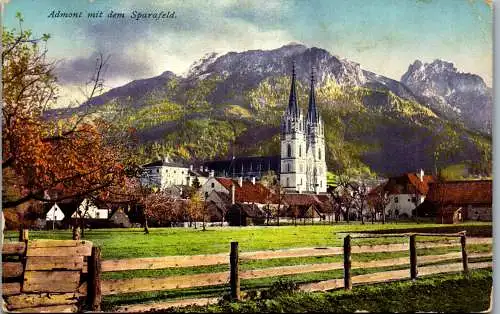 55115 - Steiermark - Admont , mit dem Sparafeld - gelaufen 1913