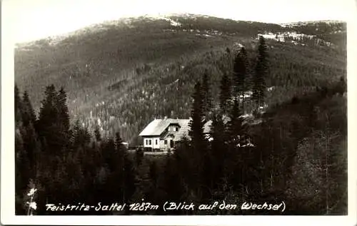 55133 - Steiermark - Steinhaus am Semmering , Feistritz-Sattel , Blick auf den Wechsel - nicht gelaufen