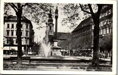 55141 - Steiermark - Graz , Am Eisernen Tor , Brunnen - gelaufen 1949