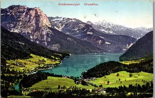 55143 - Steiermark - Grundlsee , Panorama - nicht gelaufen 1916