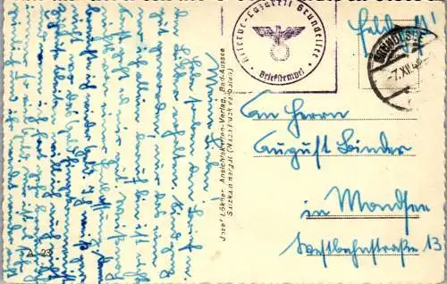 55147 - Steiermark - Grundlsee , mit Totem Gebirge , Reserve Lazarett Stempel - gelaufen 1942