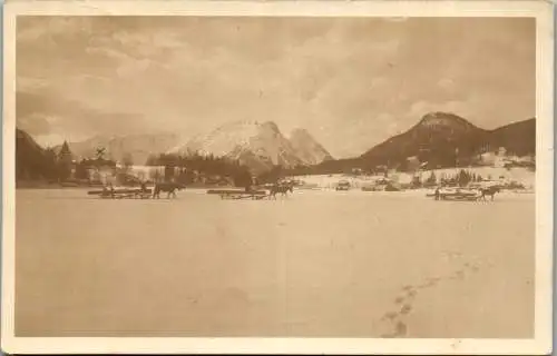 55154 - Steiermark - Grundlsee , im Winter , Pferdeschlitten - gelaufen 1943