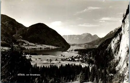 55159 - Steiermark - Gössl , am Grundlsee , Panorama - gelaufen 1966