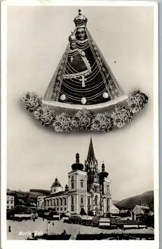 55174 - Steiermark - Mariazell , Basilika , Madonna , Gnadenmutter - gelaufen 1949