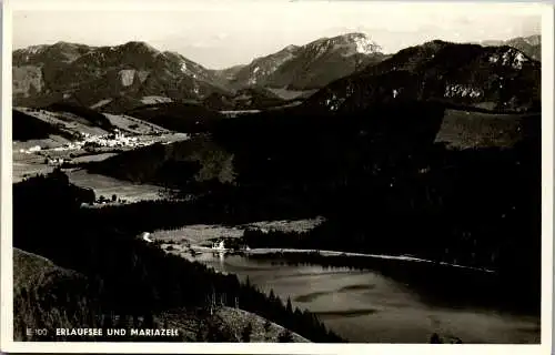 55179 - Steiermark - Mariazell , Erlaufsee und Mariazell , Panorama - nicht gelaufen