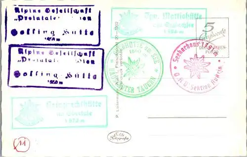 55204 - Steiermark - Schladming , Gollinghütte mit Hochgolling - nicht gelaufen 1962