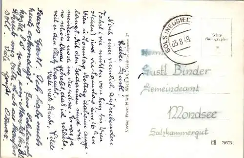 55209 - Burgenland - Gols , Strassenpartie - gelaufen 1949