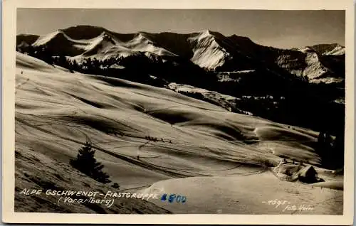 55219 - Vorarlberg - Dornbirn , Alpe Gschwend Firstgruppe - gelaufen 1951