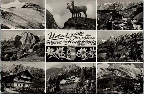 55234 - Salzburg - Hochkönig , Mehrbildkarte - gelaufen 1962