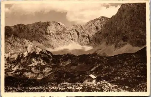 55238 - Salzburg - Abtenau , Laufener Hütte im Tennengebirge gegen Höllkarwand - gelaufen 1938