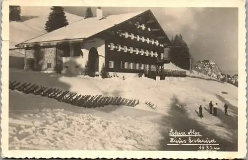 55244 - Salzburg - Lofer , Haus Gertraud in der Sonne , Lofereralpe - gelaufen 1967