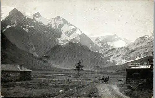 55247 - Salzburg - Saalbach , Limbergalm , Limbergalpe auf dem Wasserfallboden , Kapruner Tal - gelaufen 1929