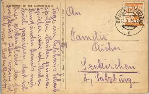 55247 - Salzburg - Saalbach , Limbergalm , Limbergalpe auf dem Wasserfallboden , Kapruner Tal - gelaufen 1929