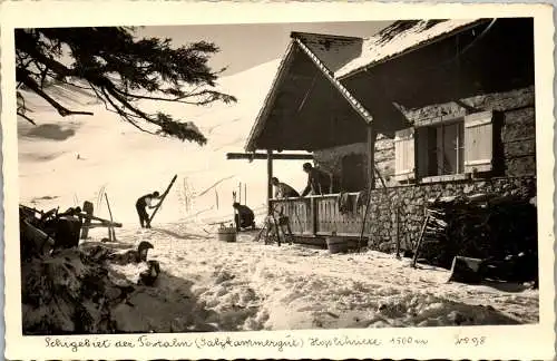 55253 - Salzburg - Strobl , Postalm , Skigebiet , Höpli Hütte , Höplihütte - nicht gelaufen 1940