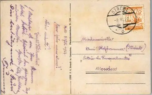 55291 - Salzburg - Strobl , mit dem Rettenkogl - gelaufen 1927