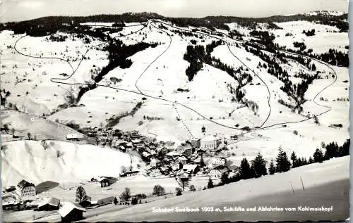 55295 - Salzburg - Saalbach , Schilifte und Abfahrten vom Kohlmaiskopf - gelaufen