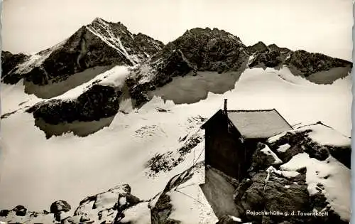 55299 - Salzburg - Hoher Sonnblick , Rojacher Hütte , Rojacherhütte gegen den Tauernköpfl - nicht gelaufen