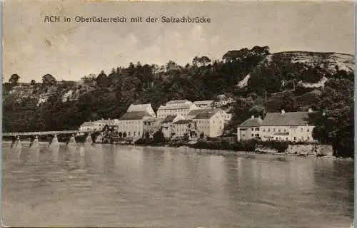 55304 - Oberösterreich - Ach , mit der Salzachbrücke - gelaufen