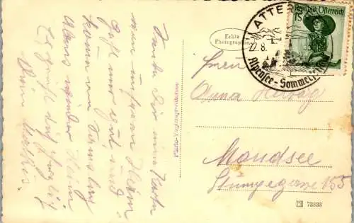 55308 - Oberösterreich - Attersee , K. O. V. Erholungsheim - gelaufen 1953