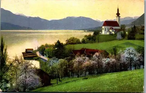 55328 - Oberösterreich - Attersee , Panorama - gelaufen 1913